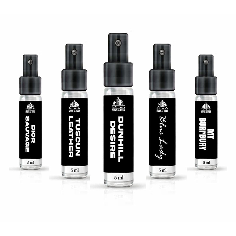 Pick Any 5 Tester Sprays 5ml Each - MUSK AL HUBA